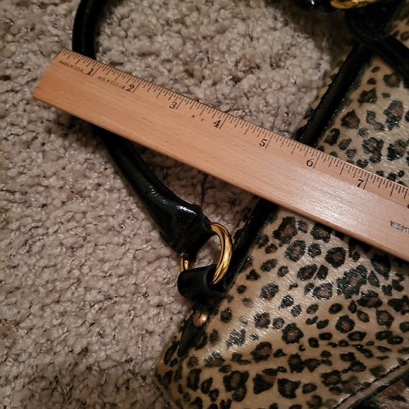 Animal PRINTS bag with gold hardware. Gently used. - Picture 12 of 12